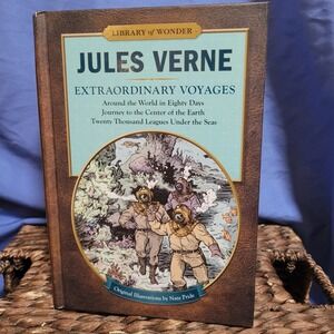 Jules Verne‎ Extraordinary Voyages Three Classic Novels Complete Unabridged Book